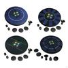 Circle Floating Fountain Pump with 5 Nozzle Colorful Lights for Garden Pool Aquarium Patio