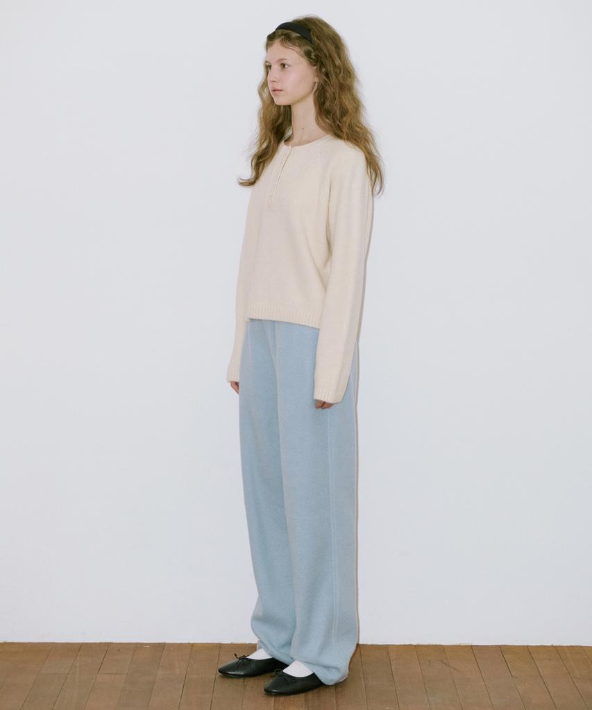 SINOON Basic Button Raglan Knit (Cream)