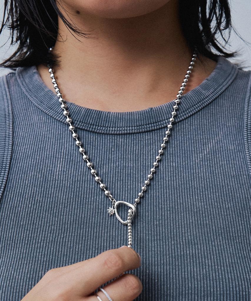 Scaletto Rs006 Long Multi Ball Chain Necklace