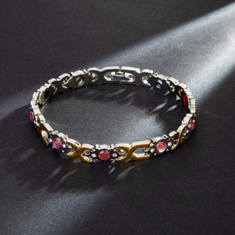 Hot Selling Fashion Womens Magnet Bracelet Micro Inlaid Diamond Trendy Jewelry