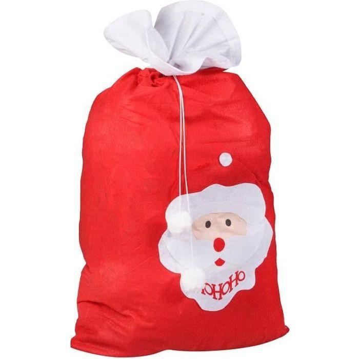 Sac cadeau - SPRINGOS - Père Noël - Rouge - 110 x 70 cm - Tissu non tissé 100% polyester