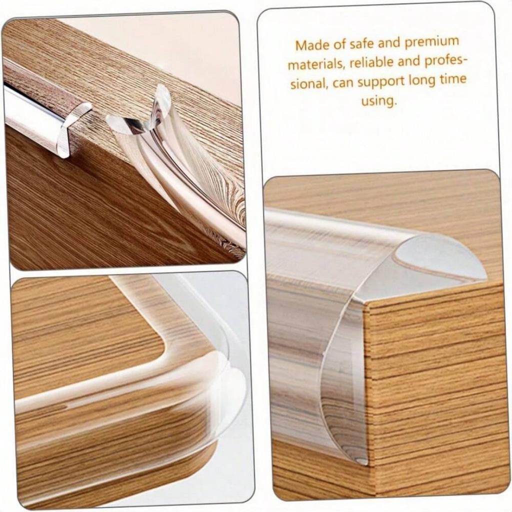 1PC 1m/2m/3meters W Type Anti-bump Strip Coffee Table Anti-bump Protection Strip Transparent Household Bumpers