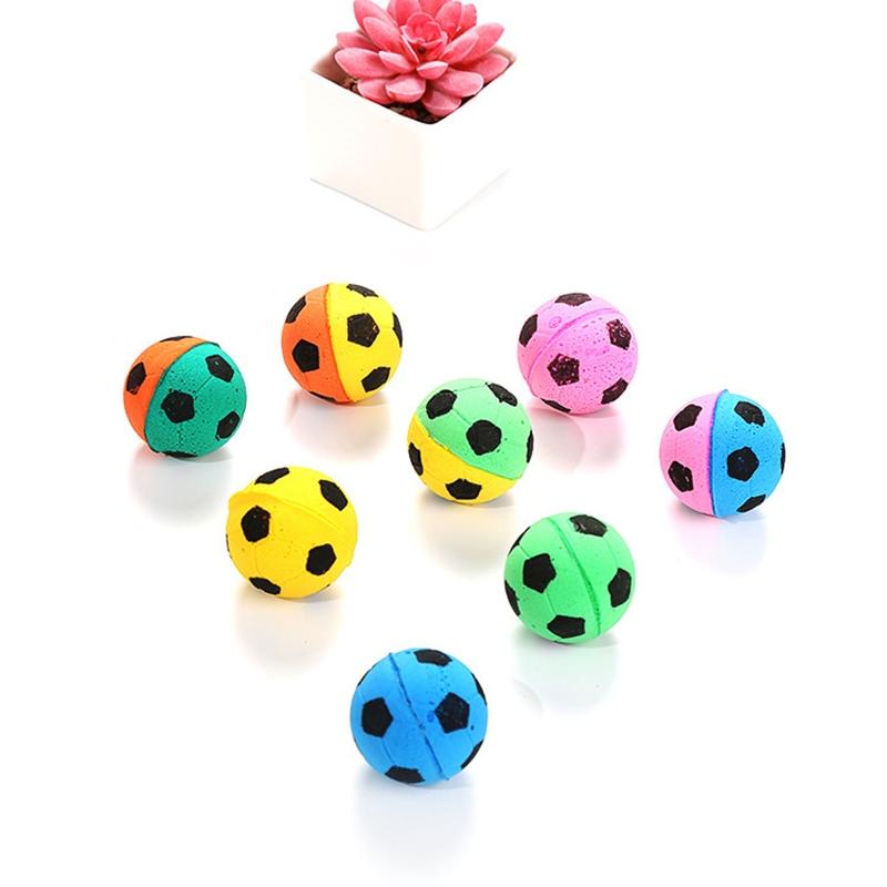 10x Small Rebounding for Cats To for Play Colorful DIY Craft and Art Supplies 4cm Soft Rebounding Balls for Cats Lightwe