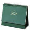 2026 Desk Calendar Twin-Coil Binding Tabletop Calendar 16 Month Runs from Sep 2025 To Dec 2026 For Daily Scheduling