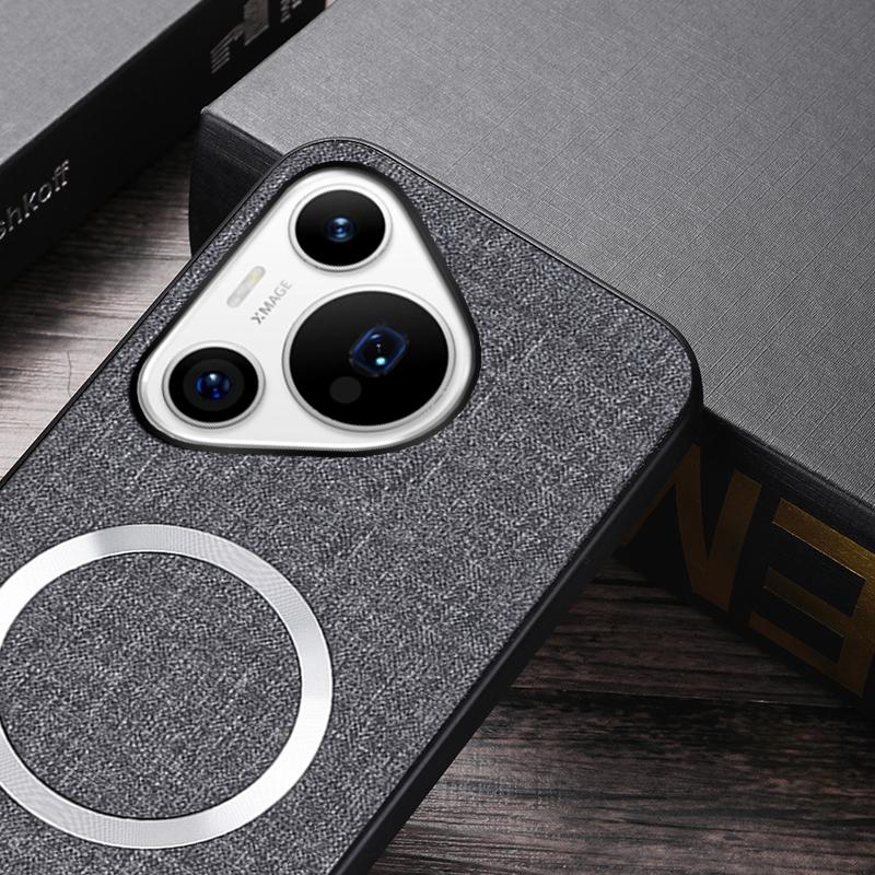 For Huawei Pura 70 Pro/Pura 70 Pro+ Case TPU+Cloth Dropproof Magnetic Phone Cover