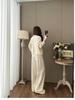 Women's V-Neck Knit Set - Autumn Fashion, Solid Color Two-Piece Trousers and Top