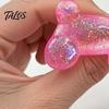 Talos Stress Relieving Balloon Dog Toy, Soft Glitter Squeeze Clear Puppy Sensory Fidget Toy for Anxiety Relief