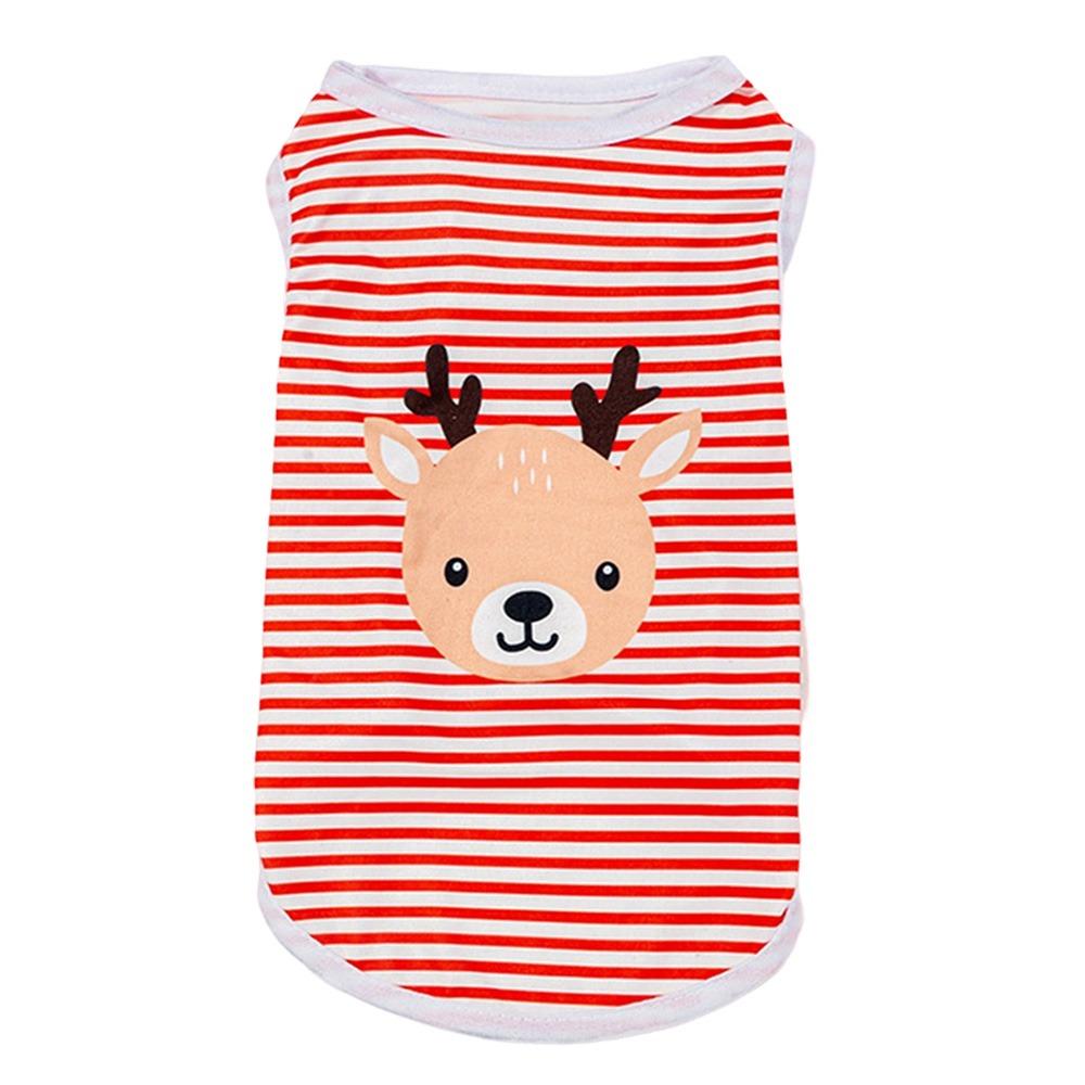 Cartoon Dog Clothes Soft Small Dogs Pullovers Cute Kitten T-shirts  for Small Medium Dog