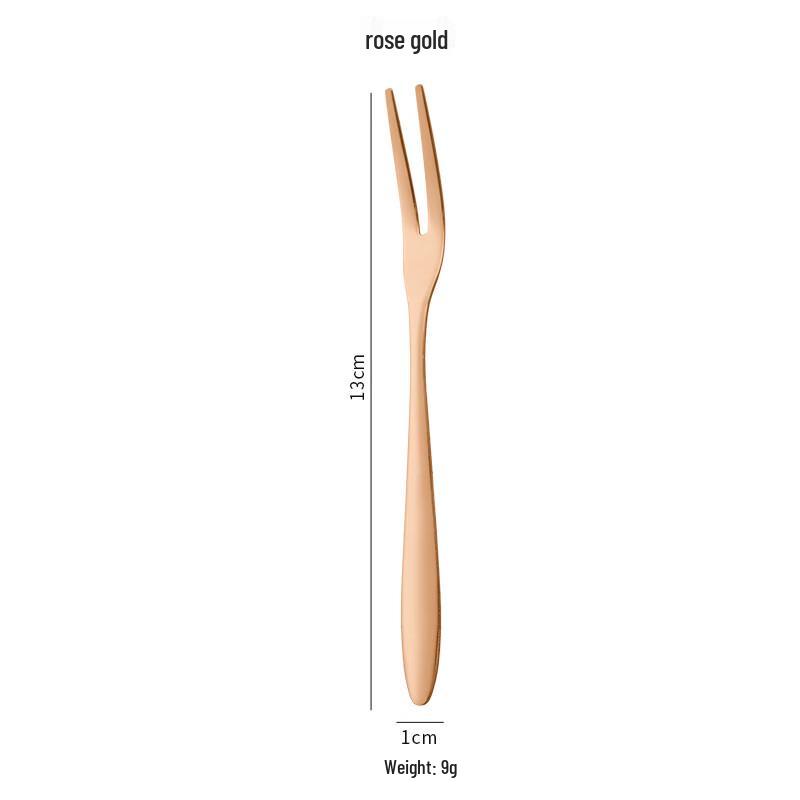 

Ruhan 304 Stainless Steel Dessert Forks - Rose Gold (Set of 4)