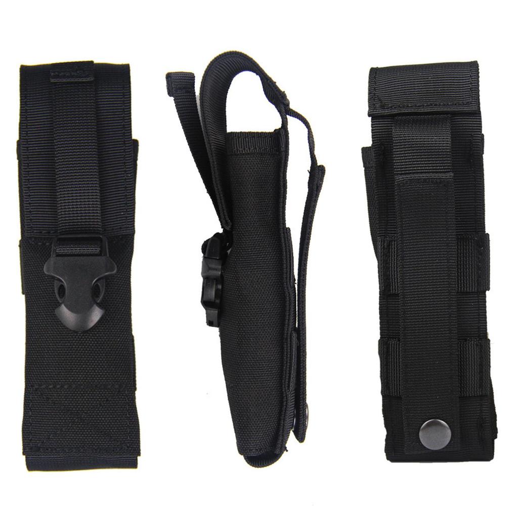 Custodia porta torcia in nylon, borsa da trasporto, supporto per torcia LED per viaggi, caccia