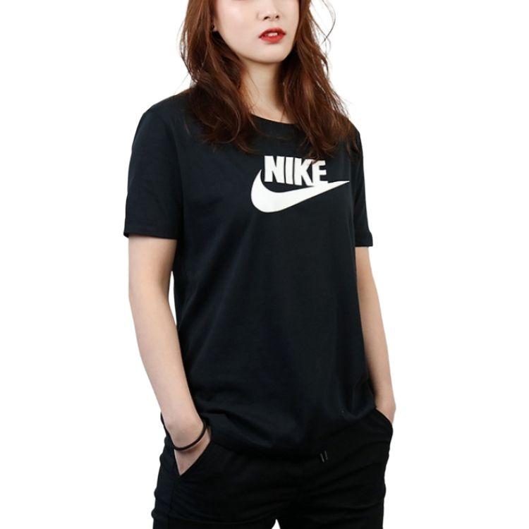 Nike As W Nsw Lifestyle Series Logo Letter Round Neck Breathable Short Sleeve T-Shirt Women T-Shirt 846469-010