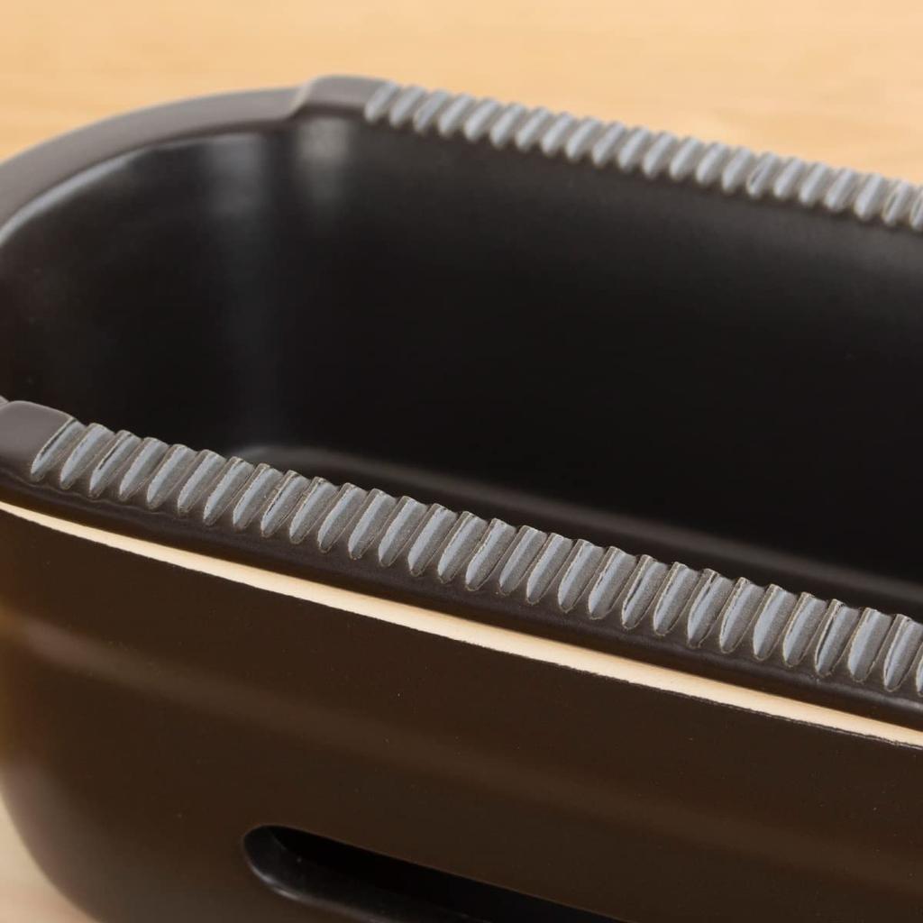 Kamoshika Douguten Ceramic Charcoal Stove, Black, with Rack and Base, Water Stove, Tabletop, Ceramic, Banko Ware, Made In Japan