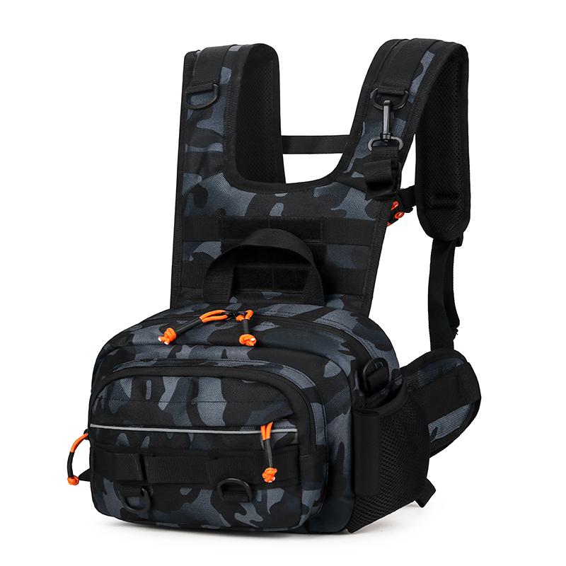Multifunctional Outdoor Sports Chest Bag Large Capacity New Tactical Chest Bag Camouflage Sports Men's Vest Backpack