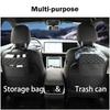 Multi-functional Car Storage Organizer, Car Seat Storage Bag Leather Storage Bag Garbage Bag Storage Bag Portable Trash Can For