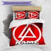 3pcs Custom Name Cartoon Linkin Park Bedding Set Duvet Cover Closure Includes 1 Duvet Cover & 2 Pillowcases for All Seasons Bedroom Decor