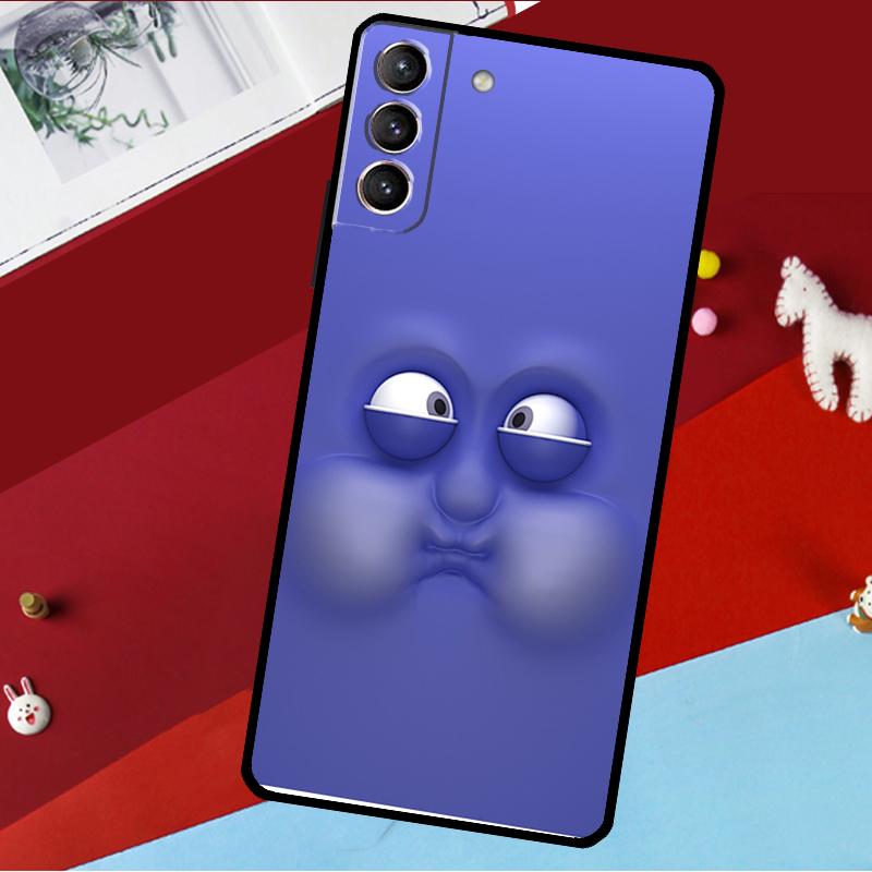 3D Funny Face Cute Funda For Samsung Galaxy S26 S25 S23 S22 S20 S24 Ultra S9 S10 Plus S21 FE S25 FE Phone Case