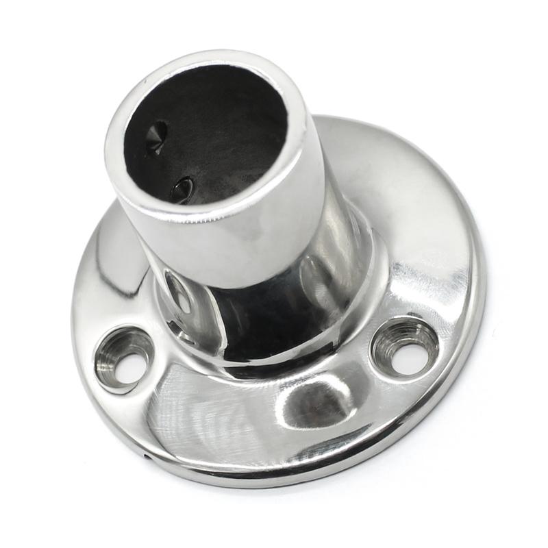 Båt Håndrekksbeslag - 90 Grader 7/8" Rund Base - Marine Rustfritt Stål Båtdeler Tilbehør