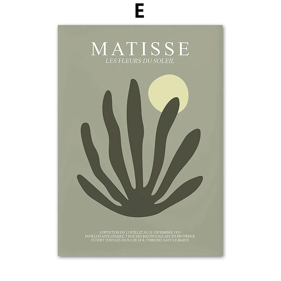 Monstera Plant Leaf Matisse Woman William Posters And Prints Canvas Painting Nordic Wall Art Pictures For Living Room Decor