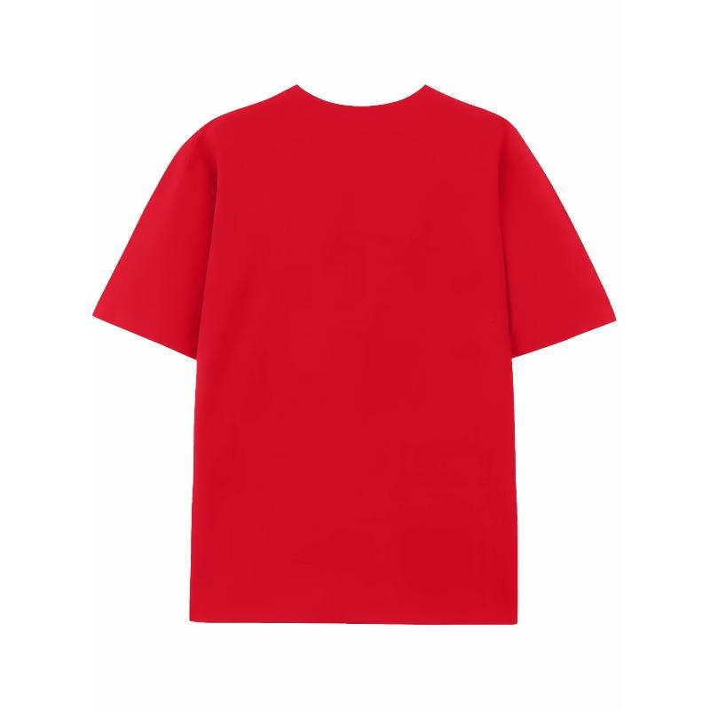 Kids Crewneck T-Shirt, Cartoon Capybara with Red Boxing Gloves Tai Chi Shorts Print