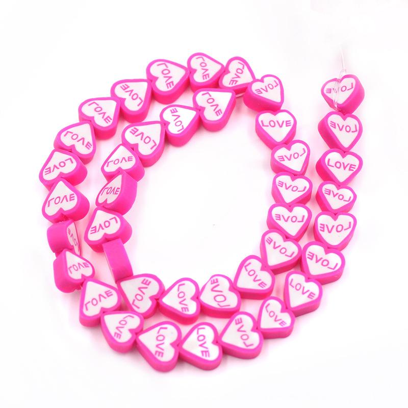 Soft Pottery Beads Beaded Handmade Materials Diy Jewelry Accessories Mobile Phone Chain Bead Separation Mixed Color Soft Pottery Loose Beads