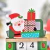 Christmas, Painted, Wooden, Creative DIY Calendar Ornaments, Children's Assembled Gifts, Christmas Decorative Ornaments