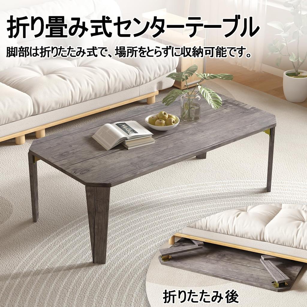 XINYF Folding Center Coffee Mini Low Table with Folding Rounded Suitable for Living Sofa Easy Storage Wide X 40cm Deep X 33cm Table, Table, Table,