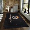 Overwatch logo printed flannel carpet, non-slip, suitable for bedroom, living room, and children's room decoration