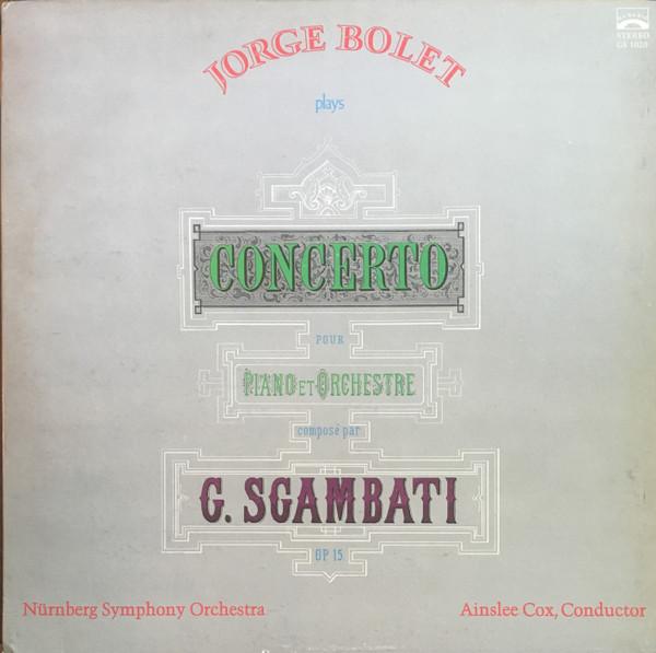 

LP Record JORGE BOLET GIOVANNI SGAMBATI NR Jorge Bolet Plays Concerto Pour Pia GS1020 GENESIS 1972 US Classical Used