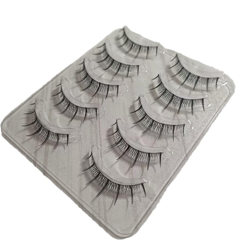 Natural-Look Fairy False Eyelashes with Transparent Thin Stem