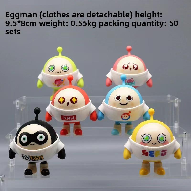 Egg Party Game Character Model Dolls Set With Fun Style For Playroom And Office Decor