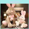 Cute Giant Plush Bunny Doll Soft Long Fur Stuffed Toy For Girls Cozy Sleep Pillow