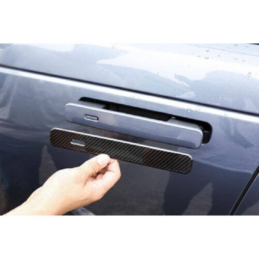 For Range Rover Velar 2018-2023 Handle Cover Carbon Fiber 4PC Exterior Side Door