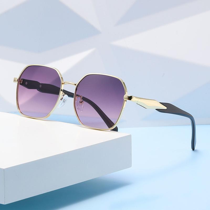 Cross-border New Style Metal Polygon Sunglasses For Men Women And Gender-neutral Retro Fashion.2418