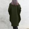 Women's Long Zip Up Hoodie Sweatshirt Full Zip Hooded Coat Casual Loose Fit Long Sleeve Outerwear with Pockets