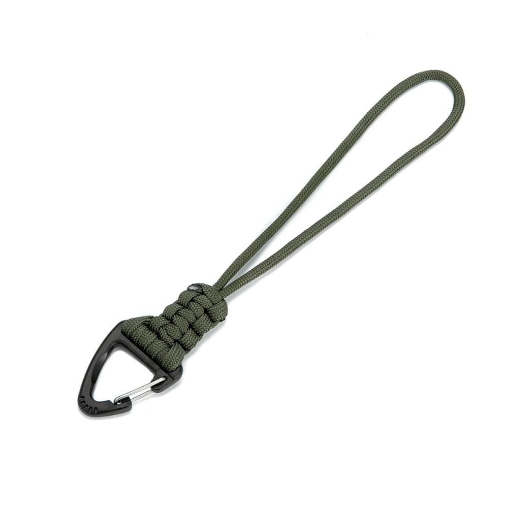 Survival Backpack High Strength Camping Hiking Triangle Buckle Paracord Key Ring Keychain Lanyard