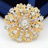 Elegant Rhinestone Flower Boutonniere for Brides