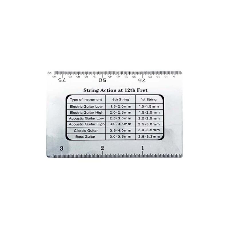 

Guitar Accessory String Spacing Measuring Ruler, Bass Classical Tuning Neck String Height Caliper, Musical Instrument Tool Ruler