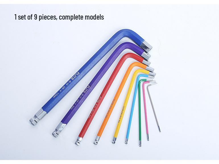 FortColor Hex Wrench & Screwdriver Set: 6-Point, Ball Head Combination Tool