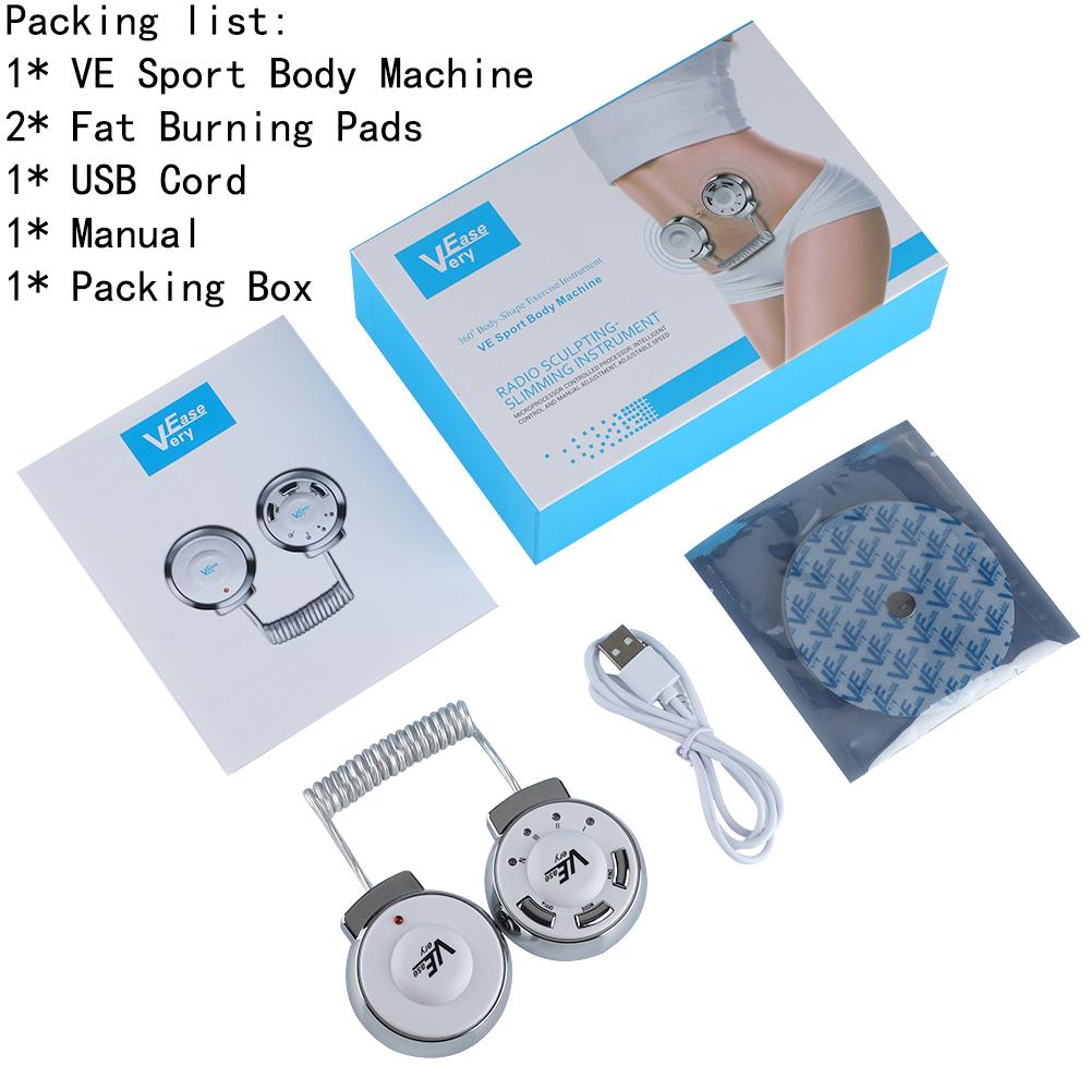 

Липосакционный аппарат VE Sport Fat Burner Body Shaping Slimming Человеческая биология Талия Живот Руки Ноги Фитнес Массаж Домашний офис серебряный