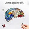 Acrylic Puzzles Curtain Decoration DIY Suncatcher Puzzle Kits with Chain for Women Men Mom Birthday Gift Home Decor