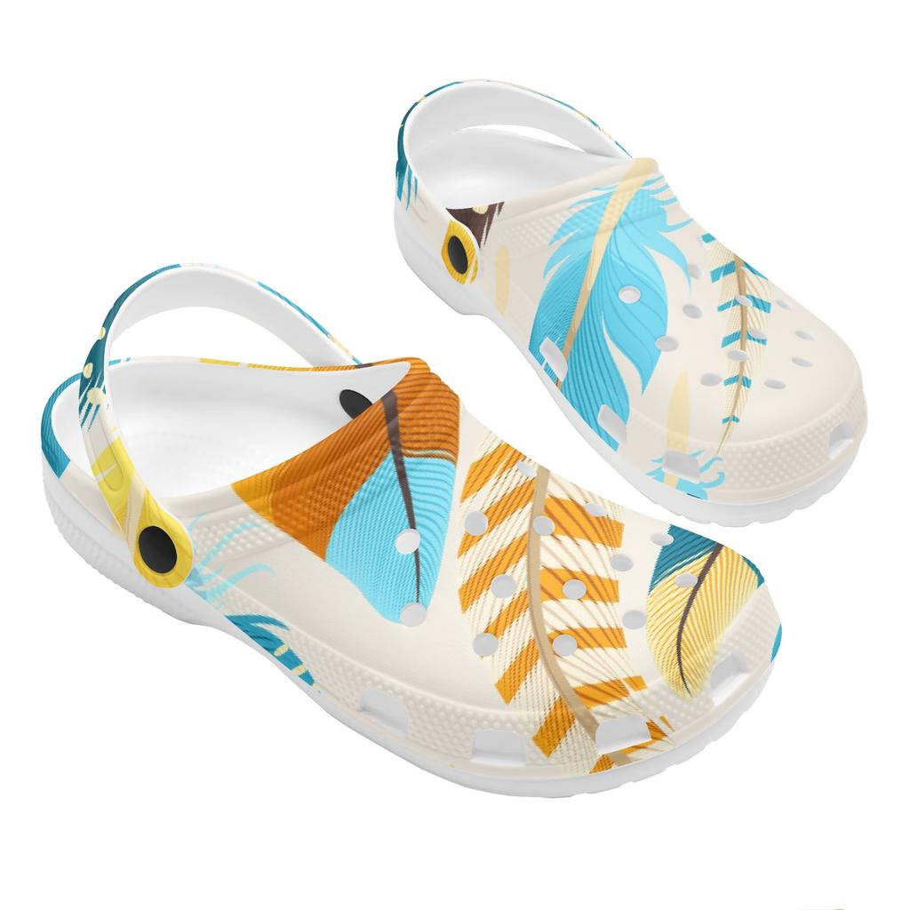 Women Men Printed EVA Clogs Flexible Lightweight Slip On Casual Shoes Soft Sole Lightweight Summer Sandals Daily Leisure Wear
