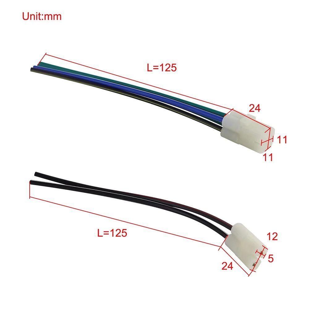 1/2/4Pcs CG-125 Round Head Motorcycle Ignition Coil Plug CDI Electric Cable Wire Harness Plug Head 4 Pins