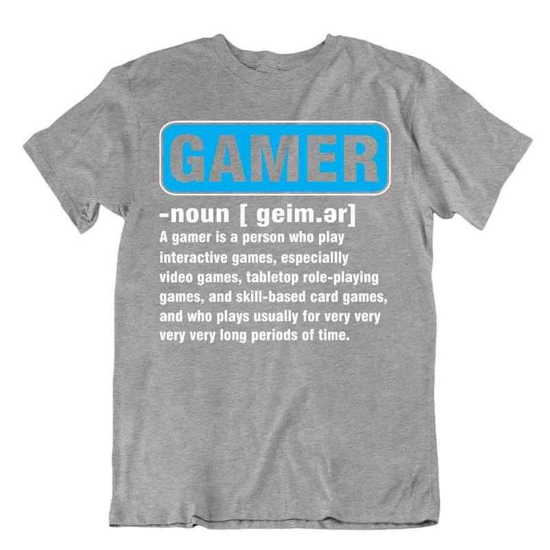 Gamer Type Tshirt Competition Person T Shirt Born Gamer Funny Joke Tee