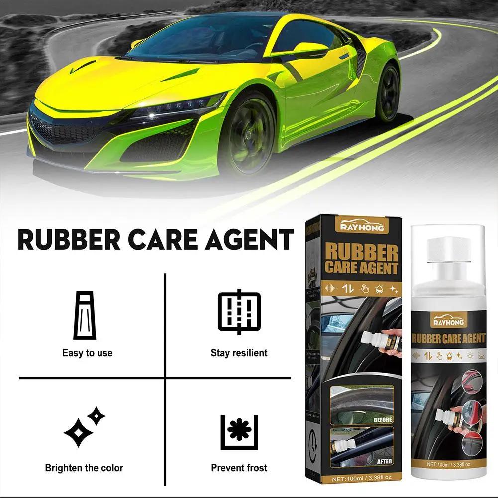 100ml Car Rubber Curing Agent Renovator Care Spray Auto Liquid Wax Polishing Agent Care Agent
