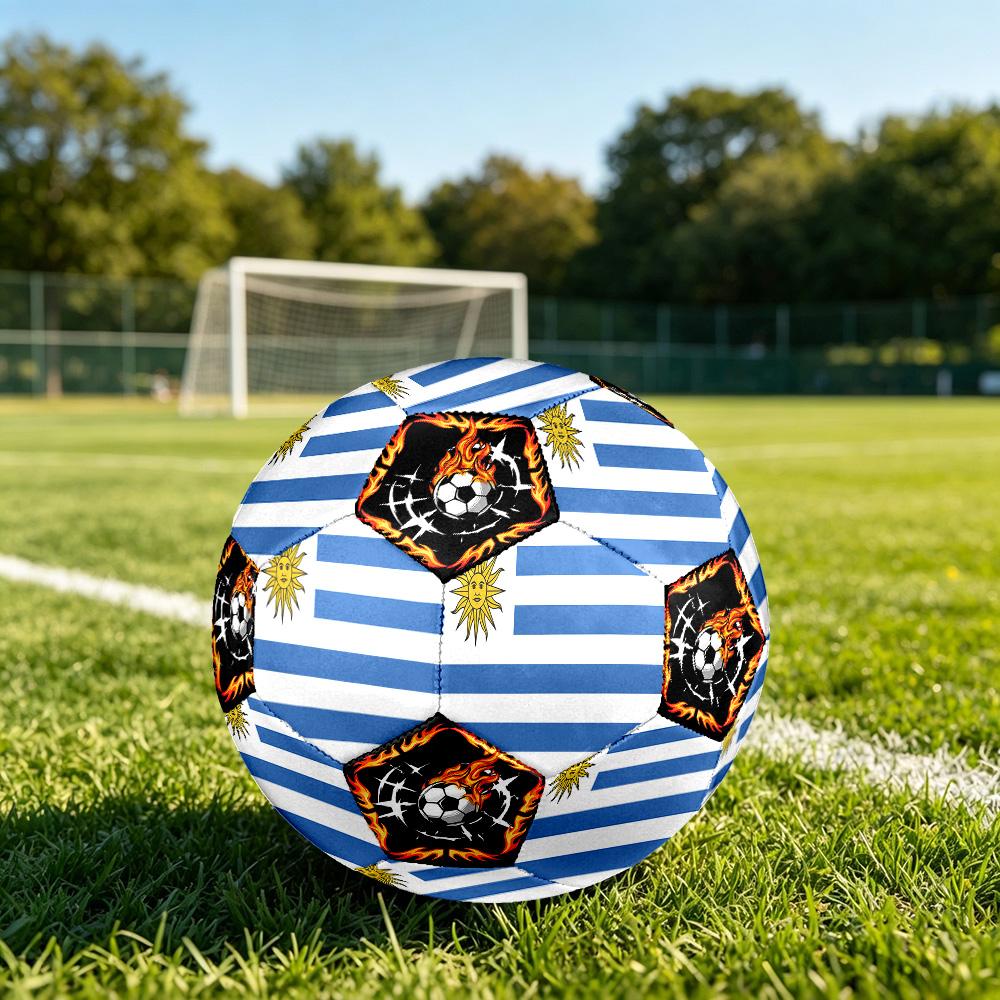 1pc Uruguay Sports Theme Size 5 Soccer Ball Professional Match Training Football Indoor &Outdoor Sports Ball Lightweight Durable c662