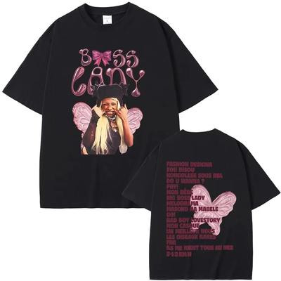 2026 Rapperka Theodora MEGA BBL Album Grafická Trička Pánská Dámská Hip Hop Móda Pop Music Tričko Unisex Ležérní Bavlna Vintage Tričko