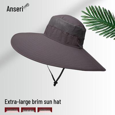 Chapeau de Soleil d'Extérieur Pliable Respirant à Large Bord pour Hommes et Femmes