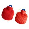 Small Size Hot Water Bottle With Soft Fleece Cover Warm Water Bag Hand and Bed Warmers for Winter Indoor Outdoor Cold Day 55KF