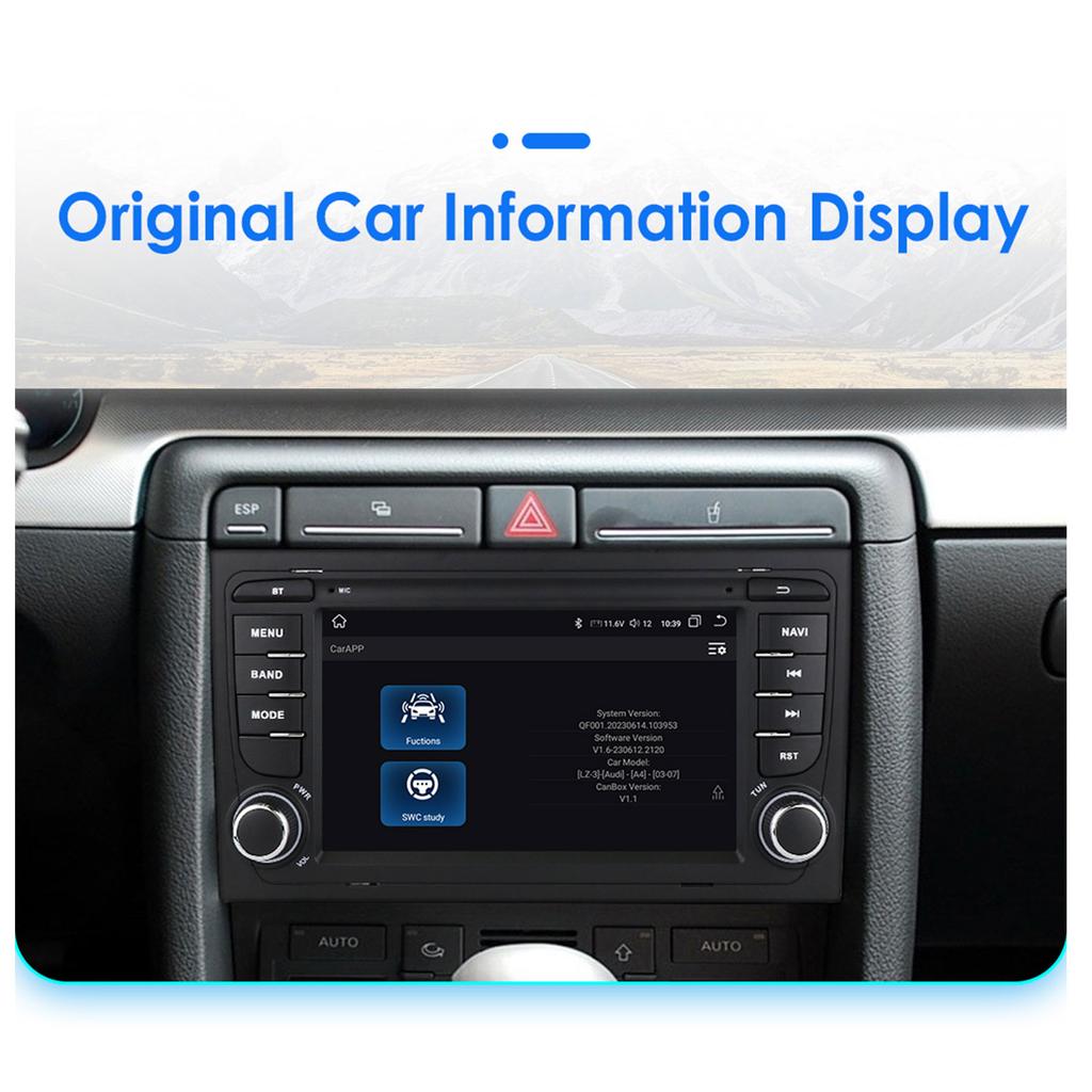 Hizpo 4G-LTE Carplay 7 Zoll Android Autoradio GPS für A4 B9 B8 B7 B6 S4 RS4 SEAT Exeo Multimedia RDS 2din Autoradio Stereo Video Intelligente Navigation