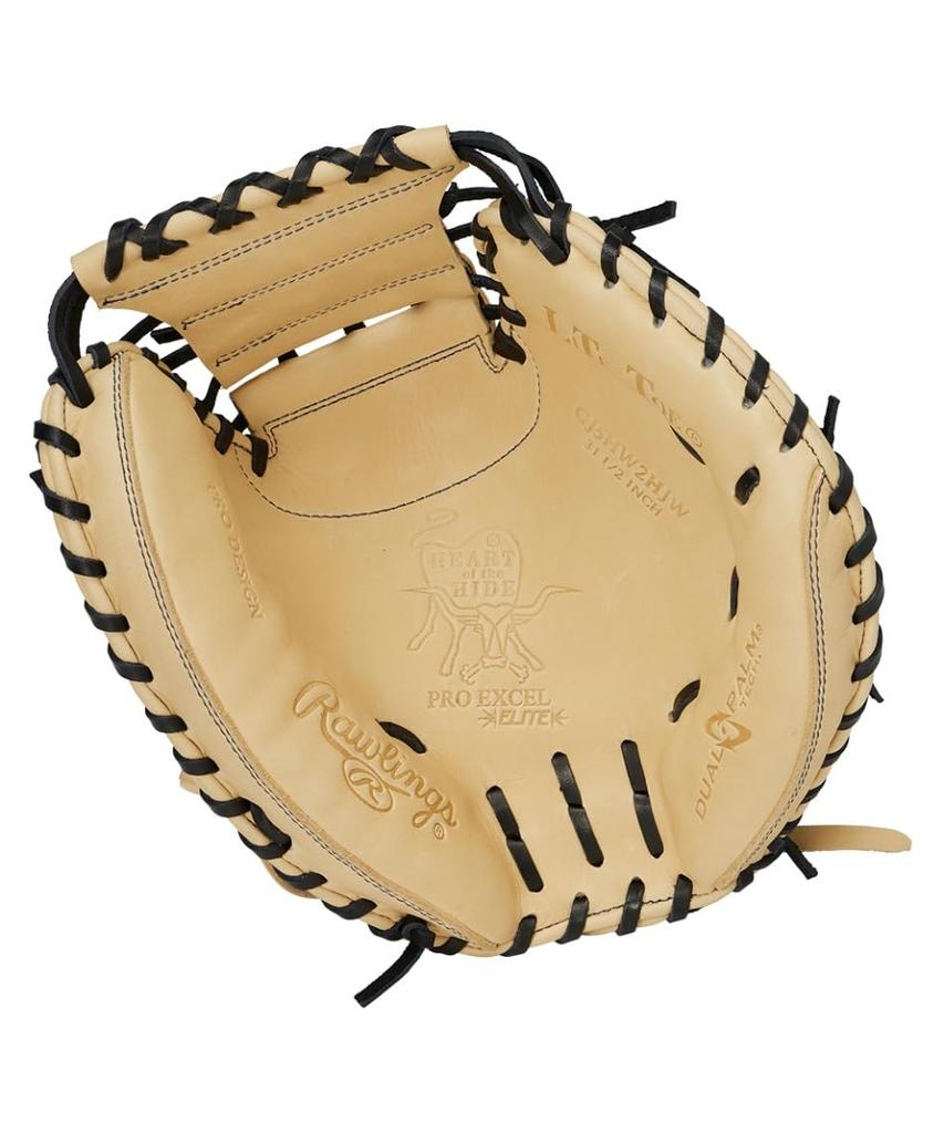Rawlings PRO EXCEL ELITE Wizard Baseball Glove 31 Throw HOH® #02 (Jr./Children's) Glove, Catcher's, Camel, inches, Right-Handed